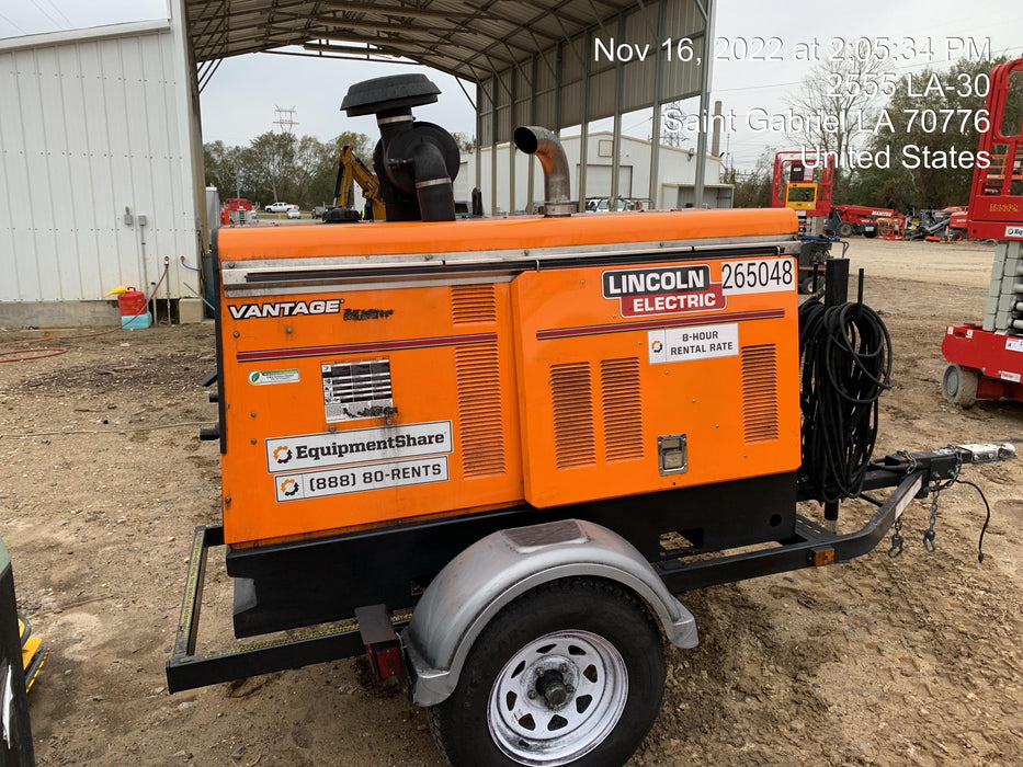 2022 Lincoln Electric Vantage 549X Crosslink Technology, Trailer Mounted, ES Decals, T3