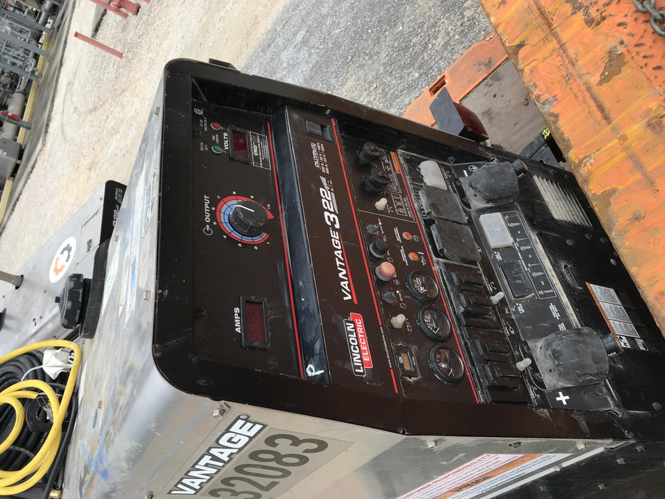 2019 Lincoln Electric Vantage 322 Welder Ready-Pak 3, Two wheel trailer, Fender and Light kit, Cable Rack