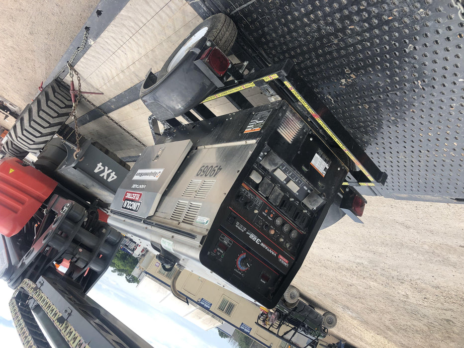 2019 Lincoln Electric Vantage 322 Ready-Pak 3, Two Wheel Trailer, Fender and Light Kit, Cable Rack