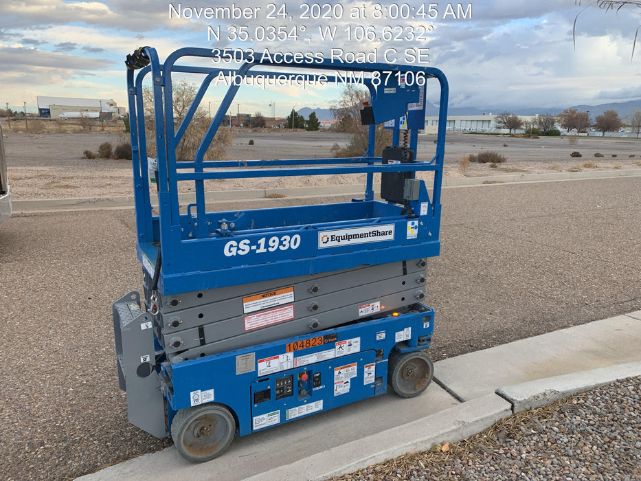 2020 Genie GS-1930 Fixed rails with chain entry gate - Pre A92.20