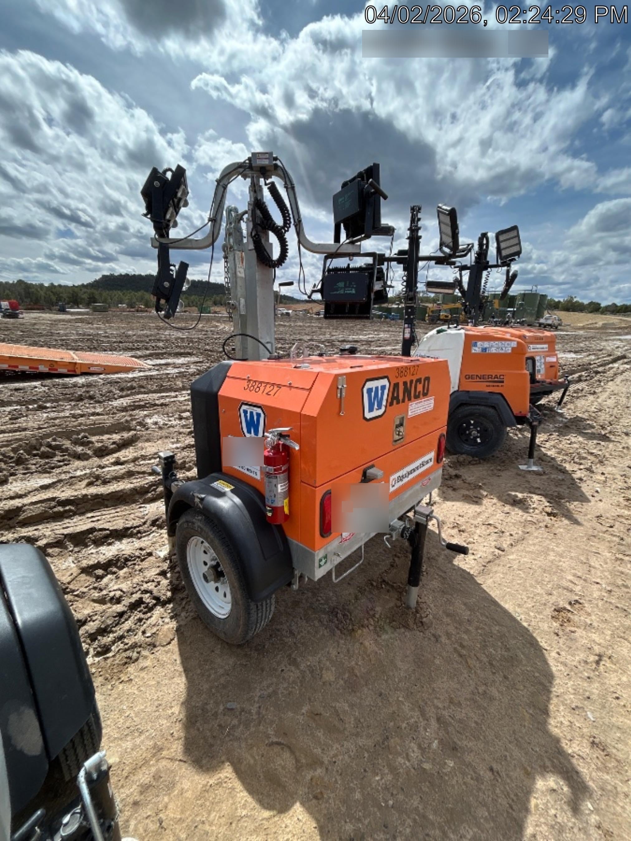 2024 Wanco WLTT-4MM4K Diesel, Deep Sea Controller, Shore Power Plug, Auto Start, (4) 350W LED Floodlights, 4kW Generator, 60 Gal Fuel Tank, 2" Ball, T3