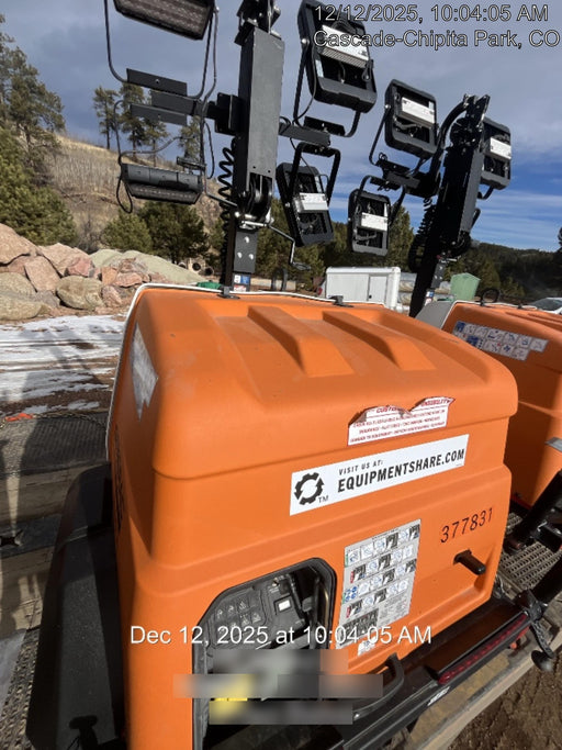 2023 Generac MLT2 Diesel, Flex Switch 120V Input, Powerzone Controller, 
(4) 320W LED Lights, 4kW Generator, 39.9 Gal Fuel Tank, 2" Ball, T3