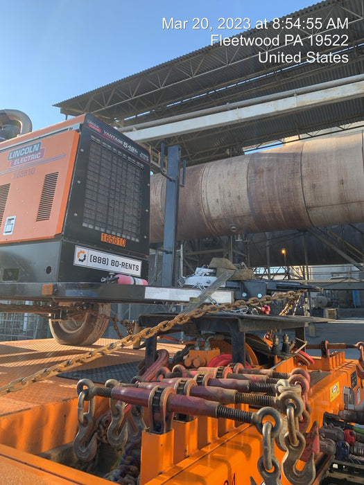 2021 Lincoln Electric Vantage 549X Ready Pak 3, ORANGE (includes trailer, cable rack, fender light kit)