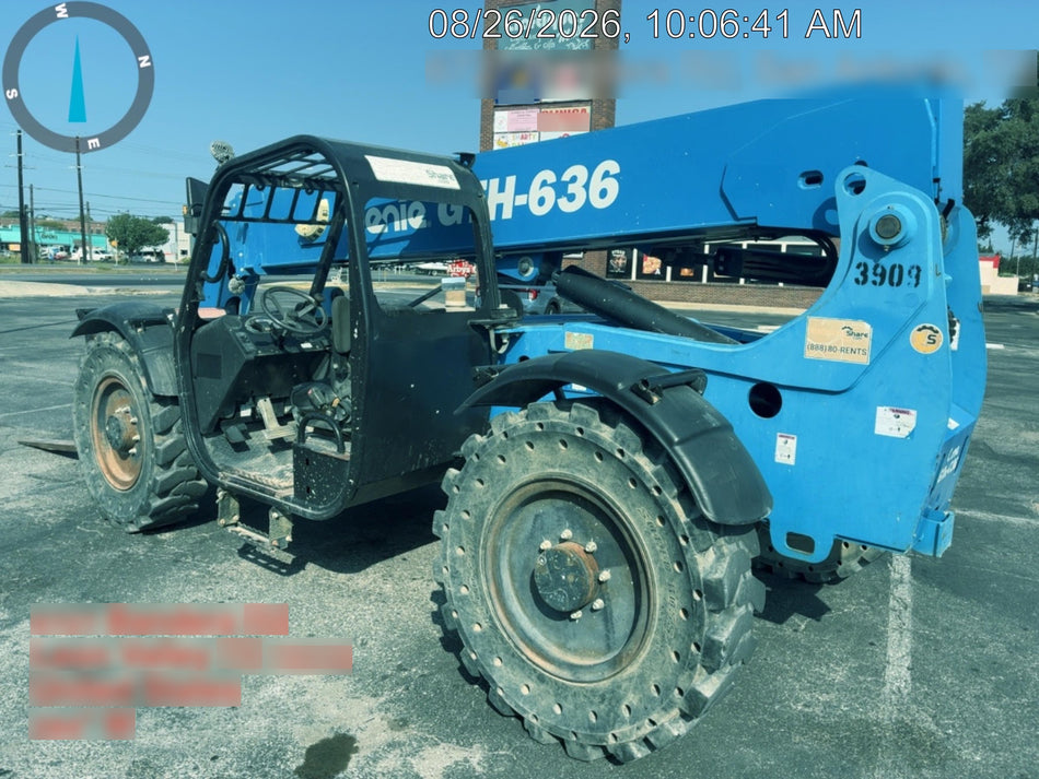2017 Genie GTH-636 Genie GTH636, Foam Filled Tires, 48" carriage