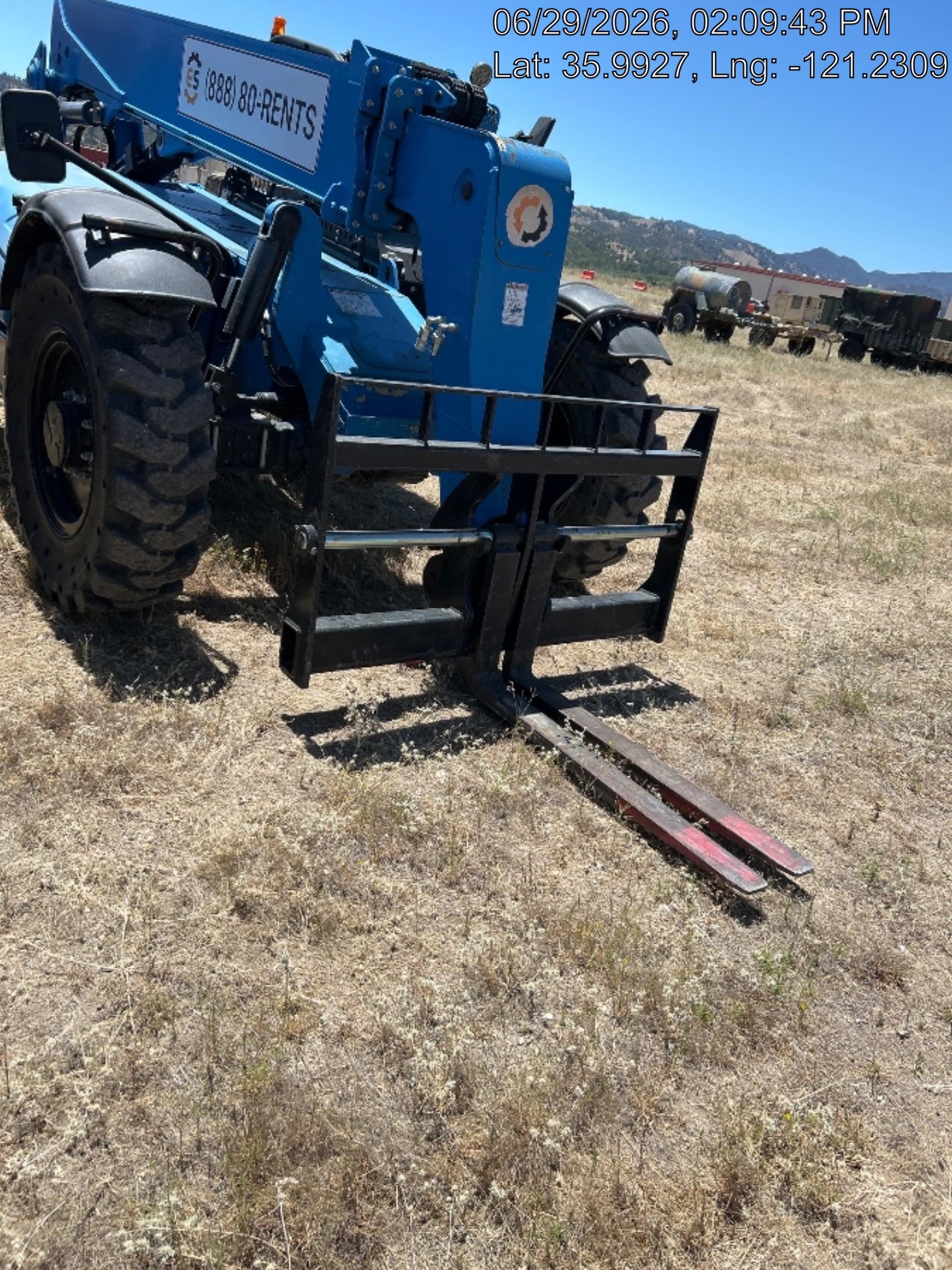 2019 Genie GTH-636 Canopy, Solid RT Tires, LED Work Lights, Beacon 60" QA Carriage, 48" Forks