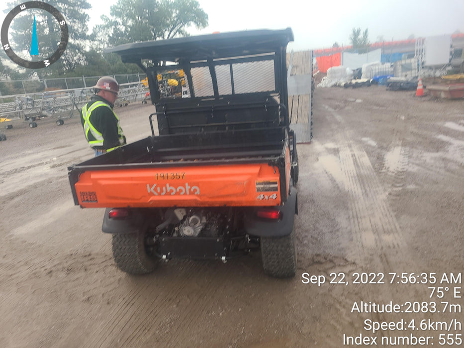 2021 Kubota RTV-X1140W-H Plastic Canopy, Windshield Acrylic Clear, LED Strobe Light, Wire Harness Kit, Back up Alarm