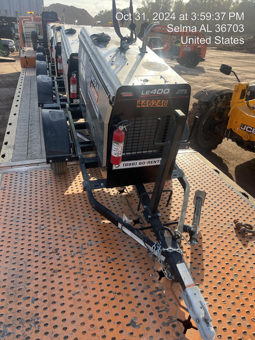 2024 Lincoln Electric LE400 Kubota V1505, Trlr, Cable Rack, Light Kit, ES Decals, T3