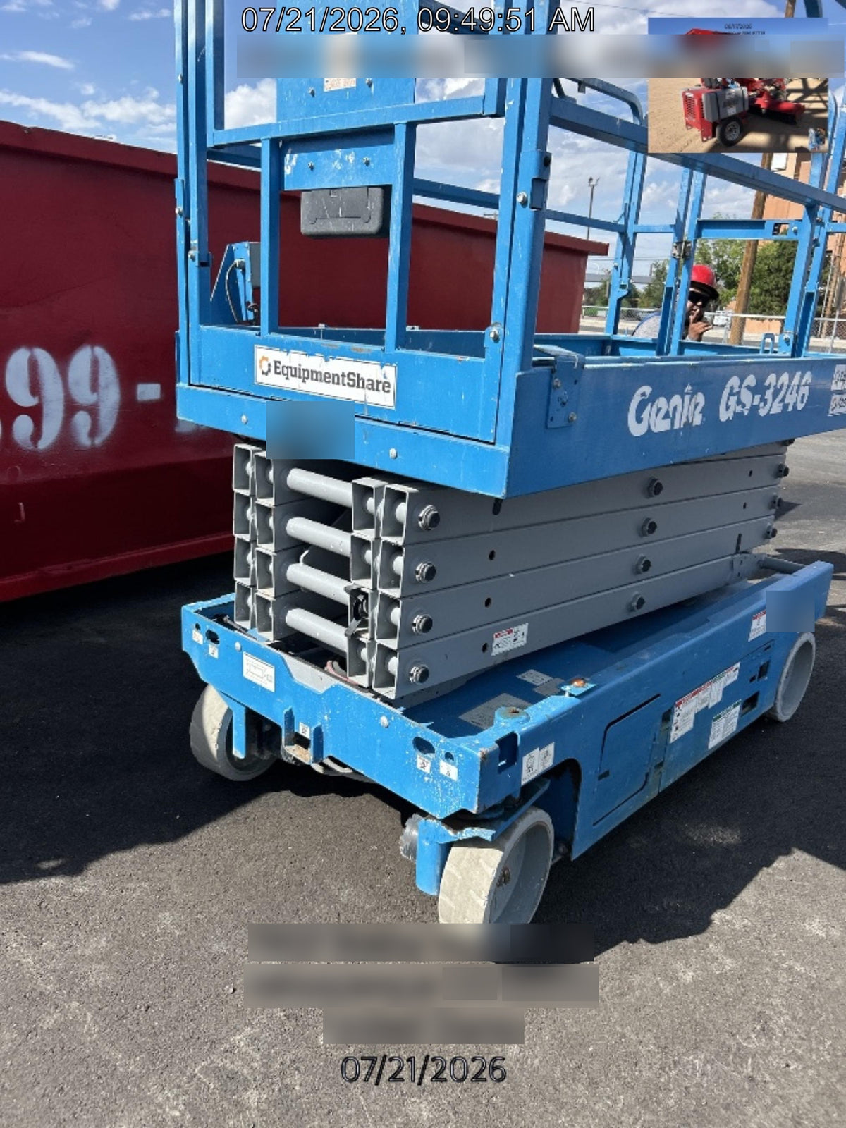 2018 Genie GS-3246 Genie GS-3246 w/Folding rails, Full height swing gate