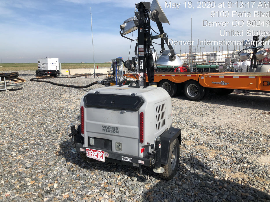 2018 Wacker Neuson LTV6L-MH Wacker Neuson LTV6L Mobile Light Tower w/Fuel Level Sensor Installed