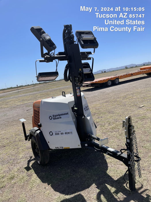 2024 Generac MLT2 Diesel, Flex Switch 120V Input, Powerzone Controller, 
(4) 320W LED Lights, 4kW Generator, 39.9 Gal Fuel Tank, 2" Ball, T3