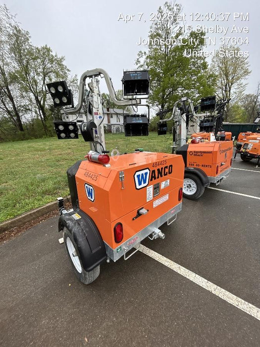 2024 Wanco WLTT-4MM4K Diesel, Mitsubishi L2E, 9.0HP @1800 rpm, Deep Sea Controller, Shore Power Plug, Auto Start, (4) 350W LED Floodlights, 4kW Generator, 60 Gal Fuel Tank, 2" Ball, T3