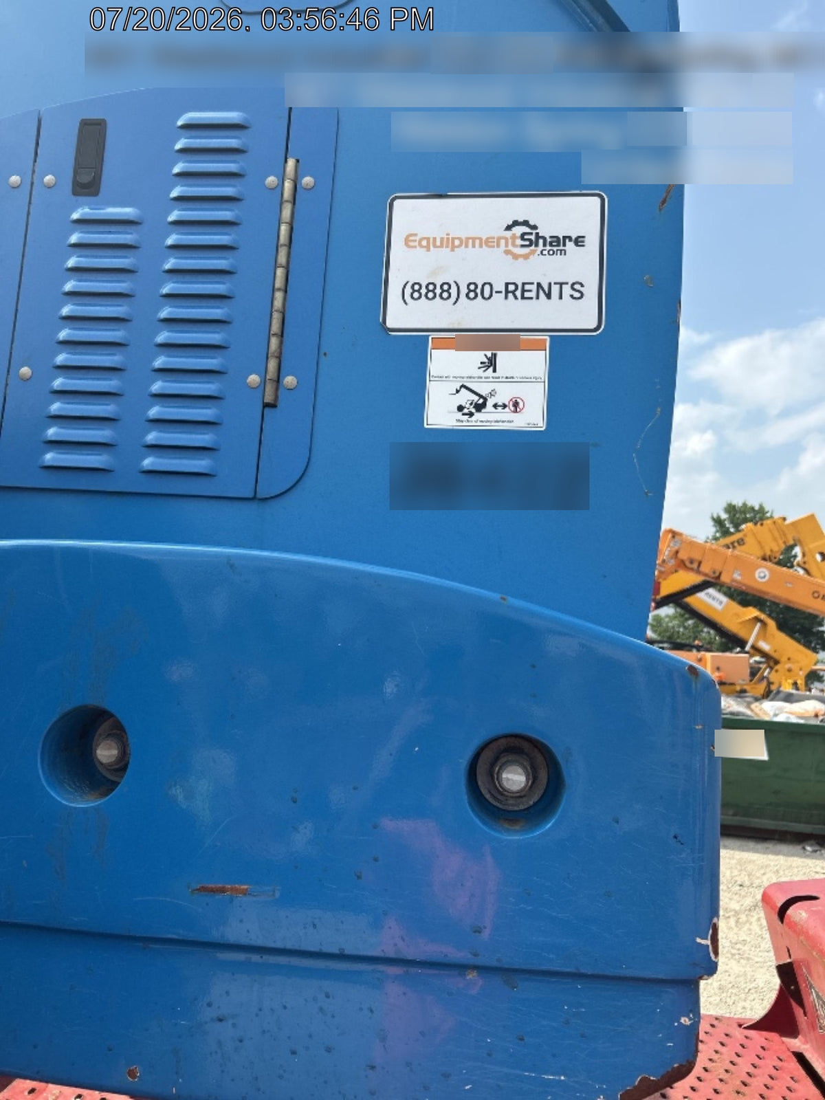 2019 Genie GTH-1056 Cab/Heat/AC, Solid RT Tires, LED Work Lights, Beacon 60" QA Carriage, 60" Forks