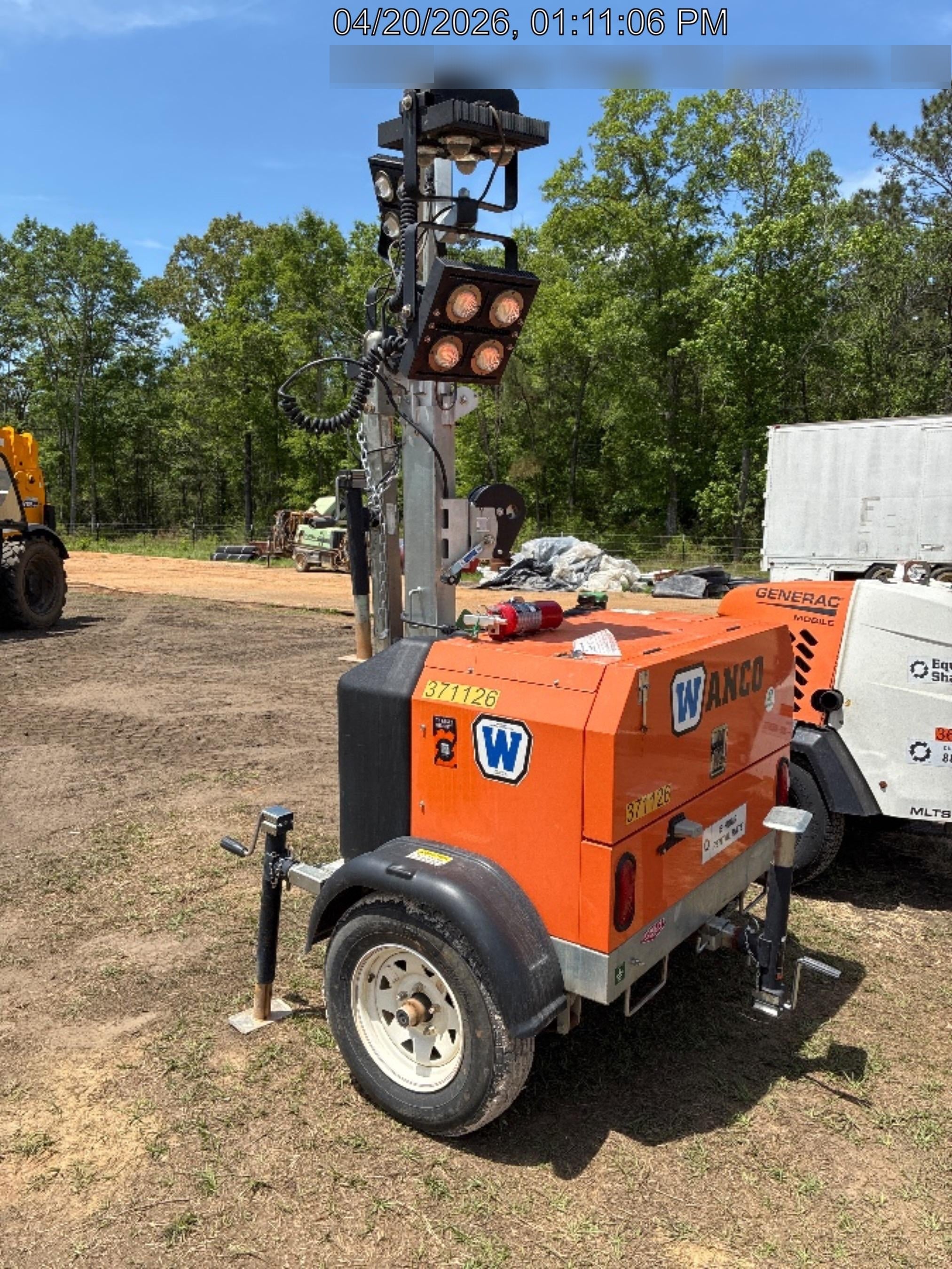 2023 Wanco WLTT-4MM4K Diesel, Deep Sea Controller, Shore Power Plug, Auto Start, (4) 350W LED Floodlights, 4kW Generator, 60 Gal Fuel Tank, 2" Ball, T3