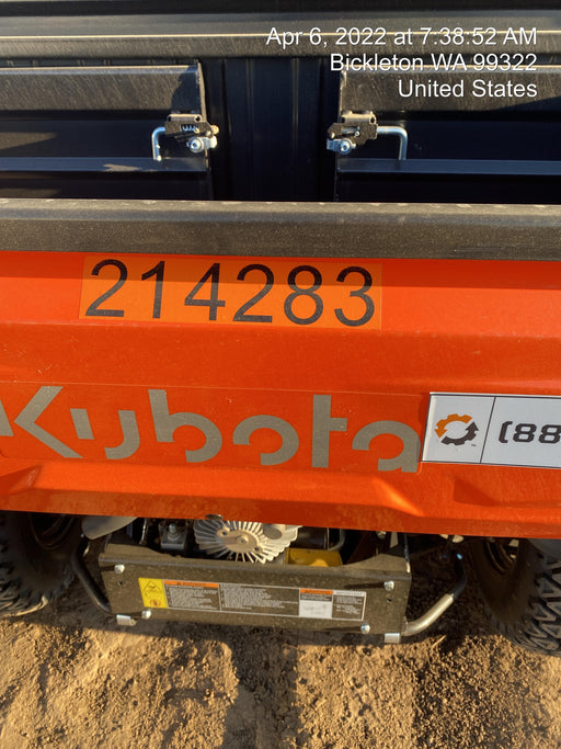 2022 Kubota RTV-X1140W-H Plastic Canopy, Windshield Acrylic Clear, LED Strobe Light, Wire Harness Kit, Back up Alarm