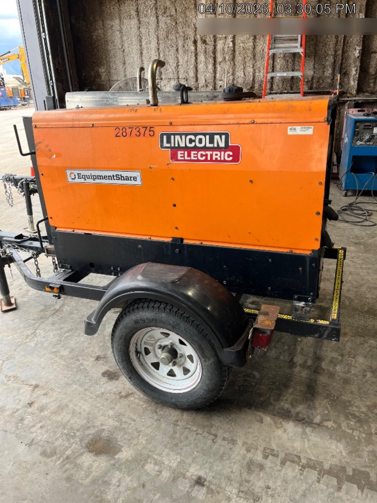 2022 Lincoln Electric LE400 Kubota V1505, Trlr, Cable Rack, Light Kit, ES Decals, T3