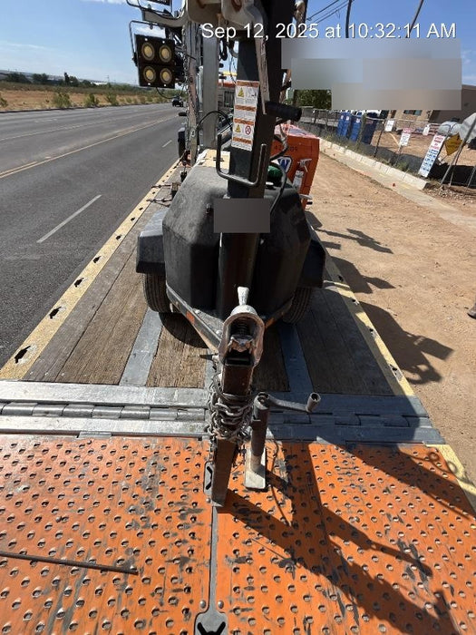 2022 Allmand NLV3GR (4) LED Light Fixture 350W, 23' Vertical Mast, 3kW Prime, Towable, Deep Sea L401, Leveling Jacks, Yanmar T4F 5.8hp