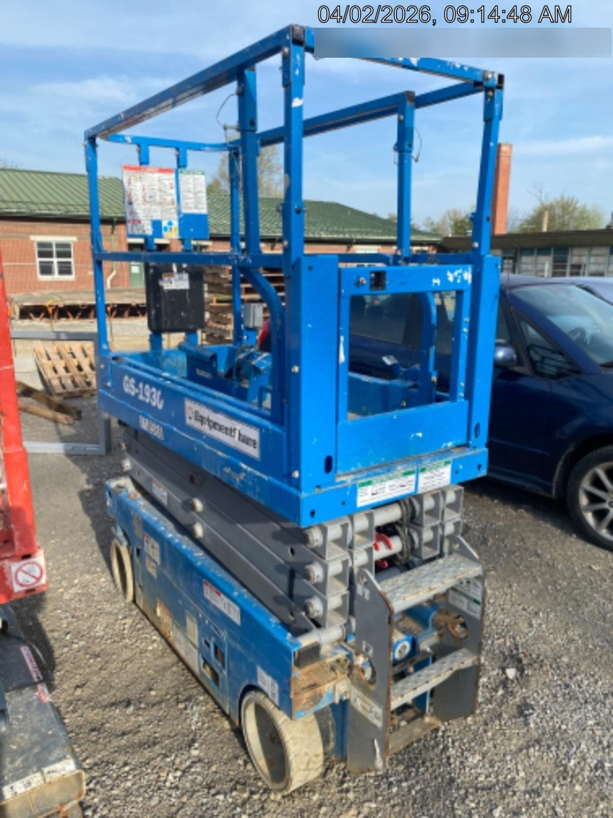 2020 Genie GS-1930 Solid Non Marking Tires, Beacon, Folding rails with half height swing gate, 800W Inverter