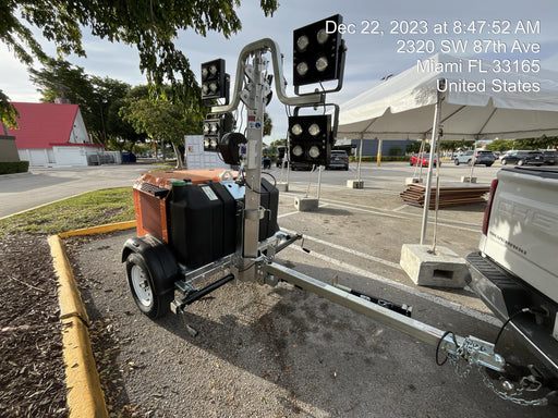 2023 Wanco WLTT-4MM4K Diesel, Deep Sea Controller, Shore Power Plug, Auto Start, (4) 350W LED Floodlights, 4kW Generator, 60 Gal Fuel Tank, 2" Ball, T3