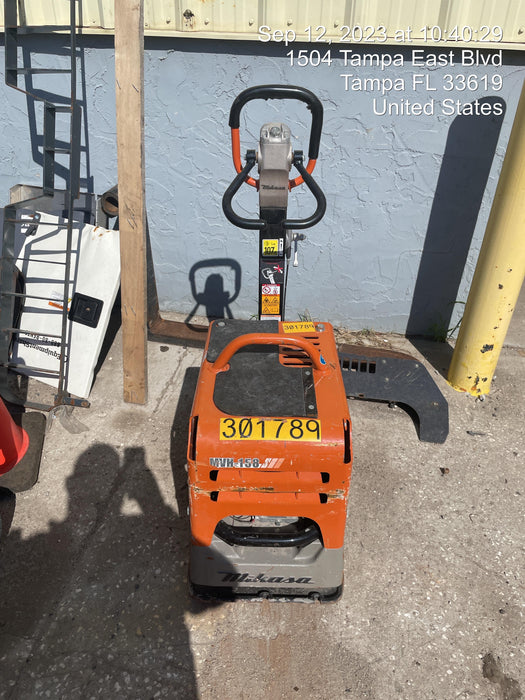 2023 Multiquip MVH158 Honda GX200, 17" Plate, Gas