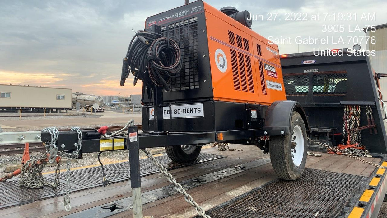 2021 Lincoln Electric Vantage 549X Ready Pak 3, ORANGE (includes trailer, cable rack, fender light kit)