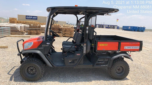 2021 Kubota RTV-X1140W-H Plastic Canopy, Windshield Acrylic Clear, LED Strobe Light, Wire Harness Kit, Back up Alarm