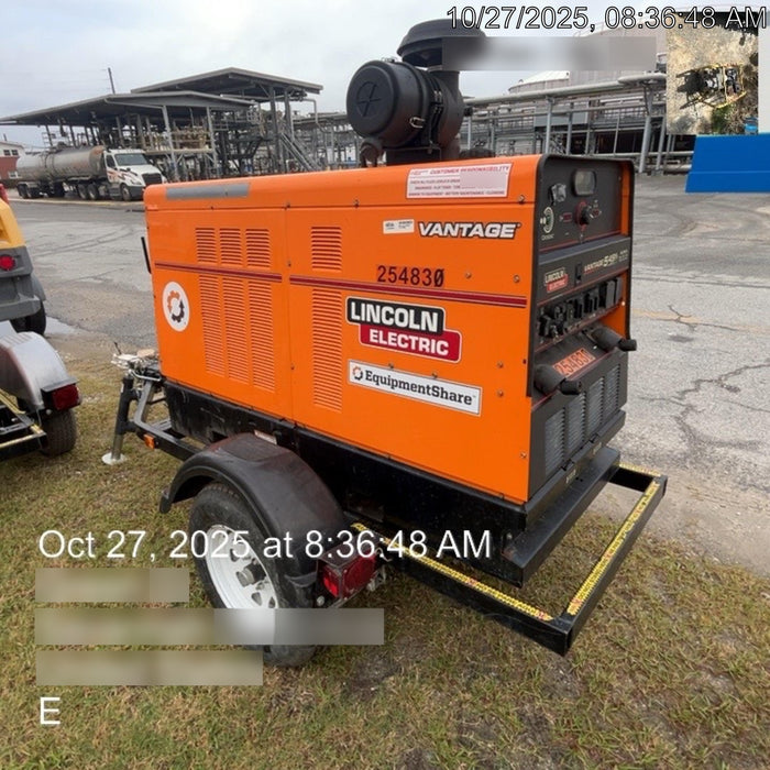 2022 Lincoln Electric Vantage 549X Crosslink Technology, Trailer Mounted, ES Decals, T3