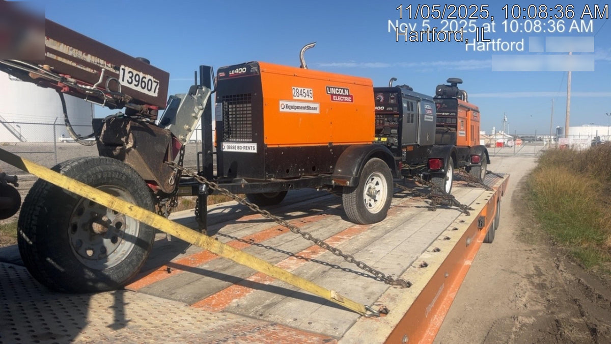 2022 Lincoln Electric LE400 Kubota V1505, Trlr, Cable Rack, Light Kit, ES Decals, T3