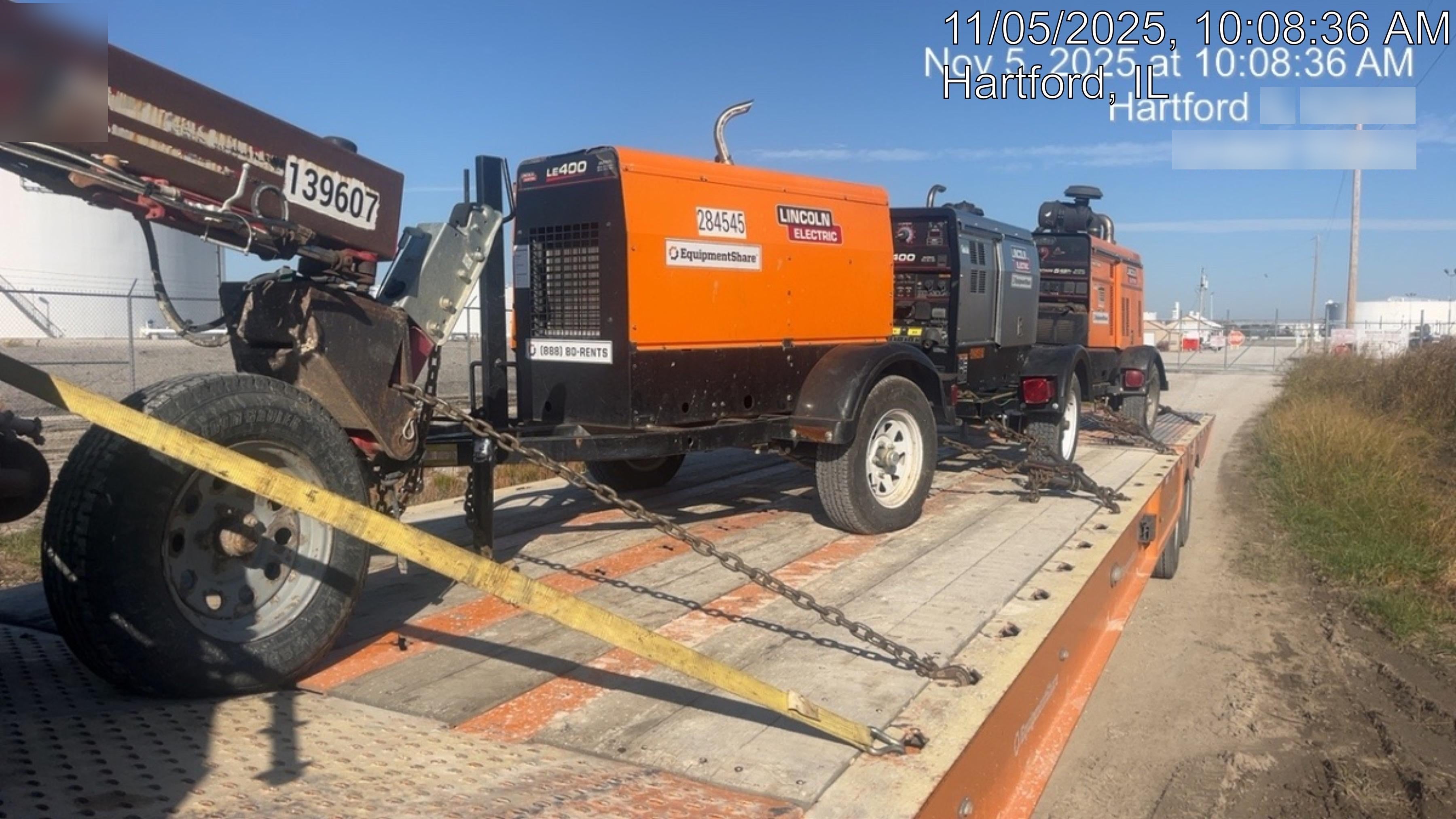 2022 Lincoln Electric LE400 Kubota V1505, Trlr, Cable Rack, Light Kit, ES Decals, T3