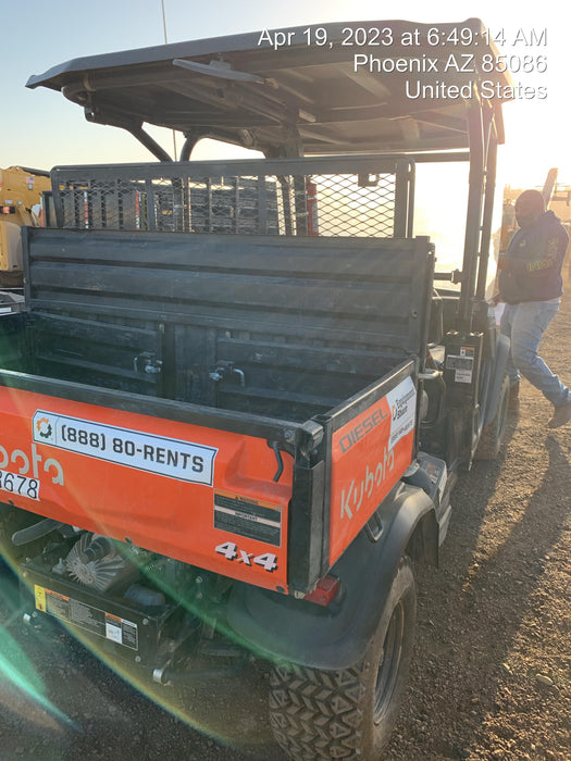 2022 Kubota RTV-X1140W-H Plastic Canopy, Windshield Acrylic Clear, LED Strobe Light, Wire Harness Kit, Back up Alarm