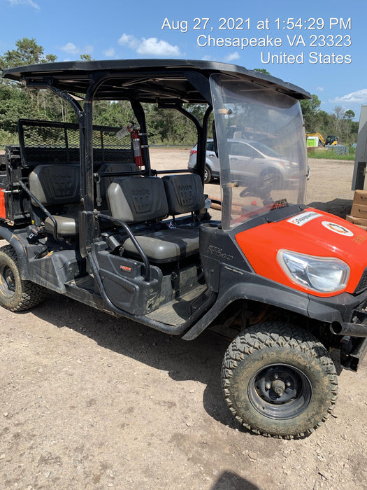 2020 Kubota RTV-X1140W-H Canopy, 4-Seater, Diesel, Windshield Acrylic Clear, Strobe Light, Backup Alarm