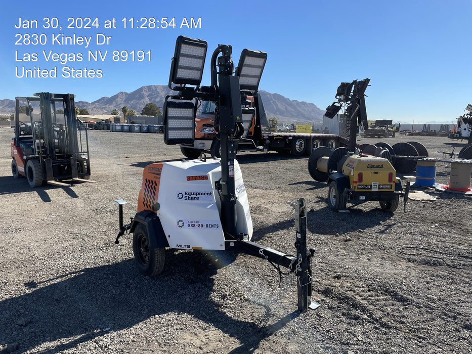 2023 Generac MLT2 Diesel, Flex Switch 120V Input, Powerzone Controller, 
(4) 320W LED Lights, 4kW Generator, 39.9 Gal Fuel Tank, 2" Ball, T3
