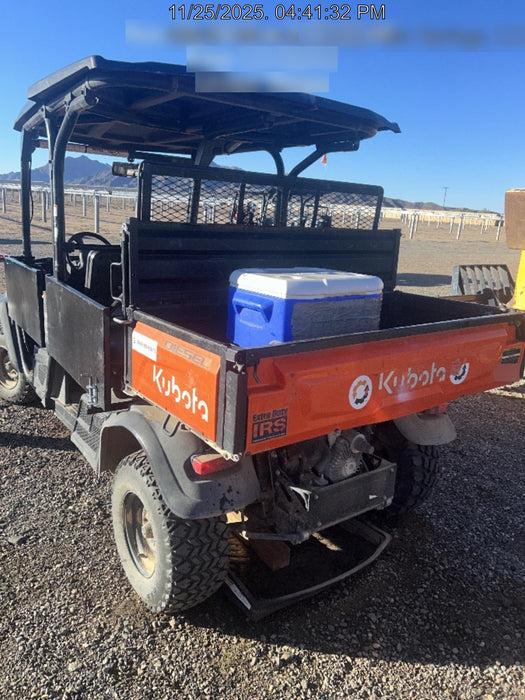 2022 Kubota RTV-X1140W-H Plastic Canopy, Windshield Acrylic Clear, LED Strobe Light, Wire Harness Kit, Back up Alarm