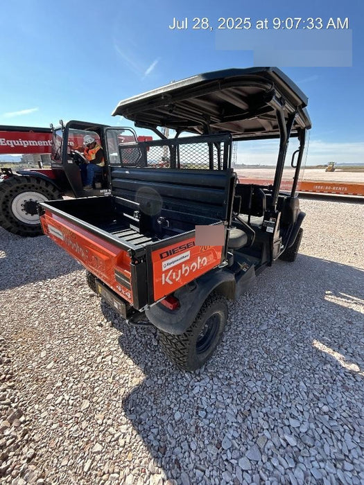 2022 Kubota RTV-X1140W-H Plastic Canopy, Windshield Acrylic Clear, LED Strobe Light, Wire Harness Kit, Back up Alarm