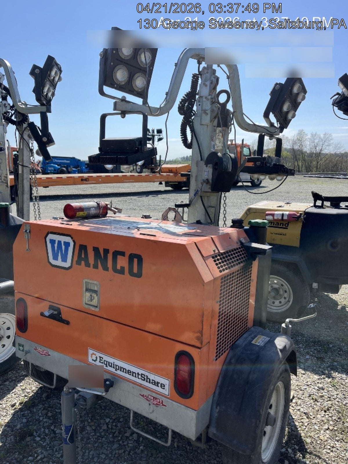 2024 Wanco WLTT-4MM4K Diesel, Deep Sea Controller, Shore Power Plug, Auto Start, (4) 350W LED Floodlights, 4kW Generator, 60 Gal Fuel Tank, 2" Ball, T3