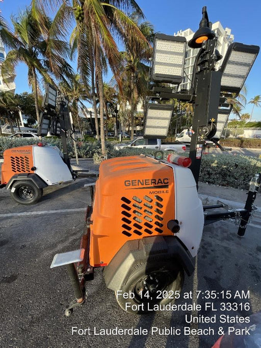 2025 Generac MLTS-4 Diesel, Mitsubishi L2E, 7.1 hp @1800 rpm, Flex Switch 120V Input, Powerzone Controller, (4) 320W LED Lights, 4kW Generator, 39.9 Gal Fuel Tank, 2" Ball, T3, ES Decals