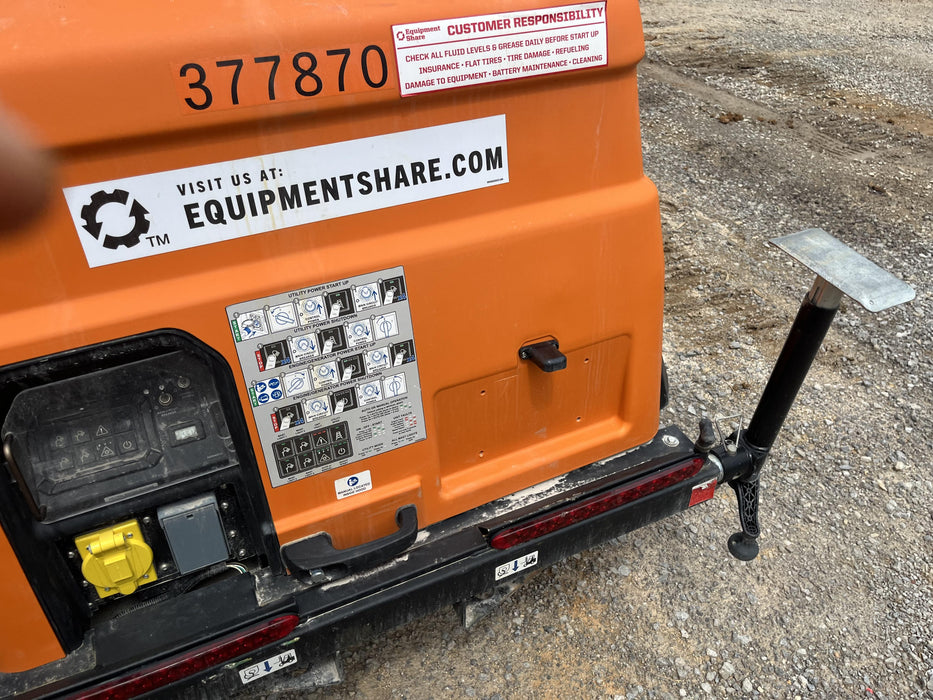 2023 Generac MLT2 Diesel, Flex Switch 120V Input, Powerzone Controller, 
(4) 320W LED Lights, 4kW Generator, 39.9 Gal Fuel Tank, 2" Ball, T3