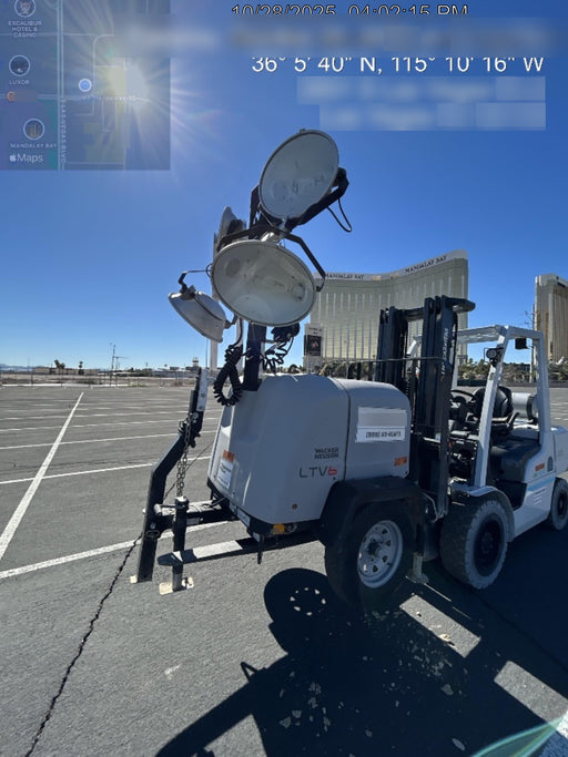 2018 Wacker Neuson LTV6L-MH Wacker Neuson LTV6L Mobile Light Tower w/Fuel Level Sensor Installed