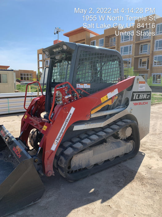 2022 Takeuchi TL8R2-CR 74hp Kubota Diesel, Cab/Heat/Air, Rubber Tracks, Hydraulic QC
