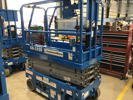 2019 Genie GS-1930 Fixed Rails with Chain Entry