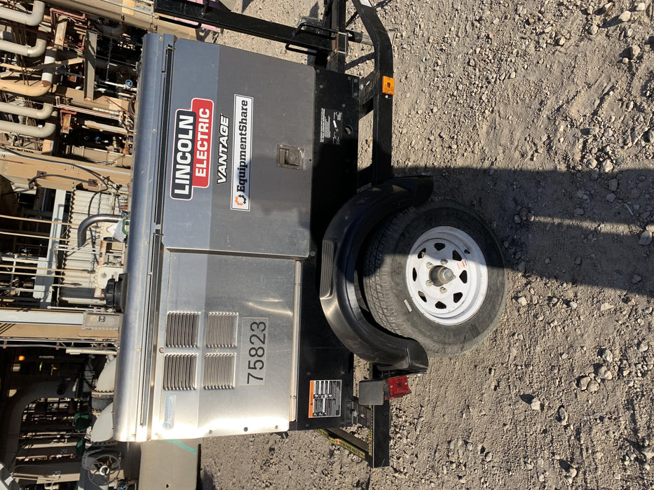 2020 Lincoln Electric Vantage 322 Welder Ready-Pak 3, w/ GPS & Decals (includes trailer, cable rack, fender light kit)