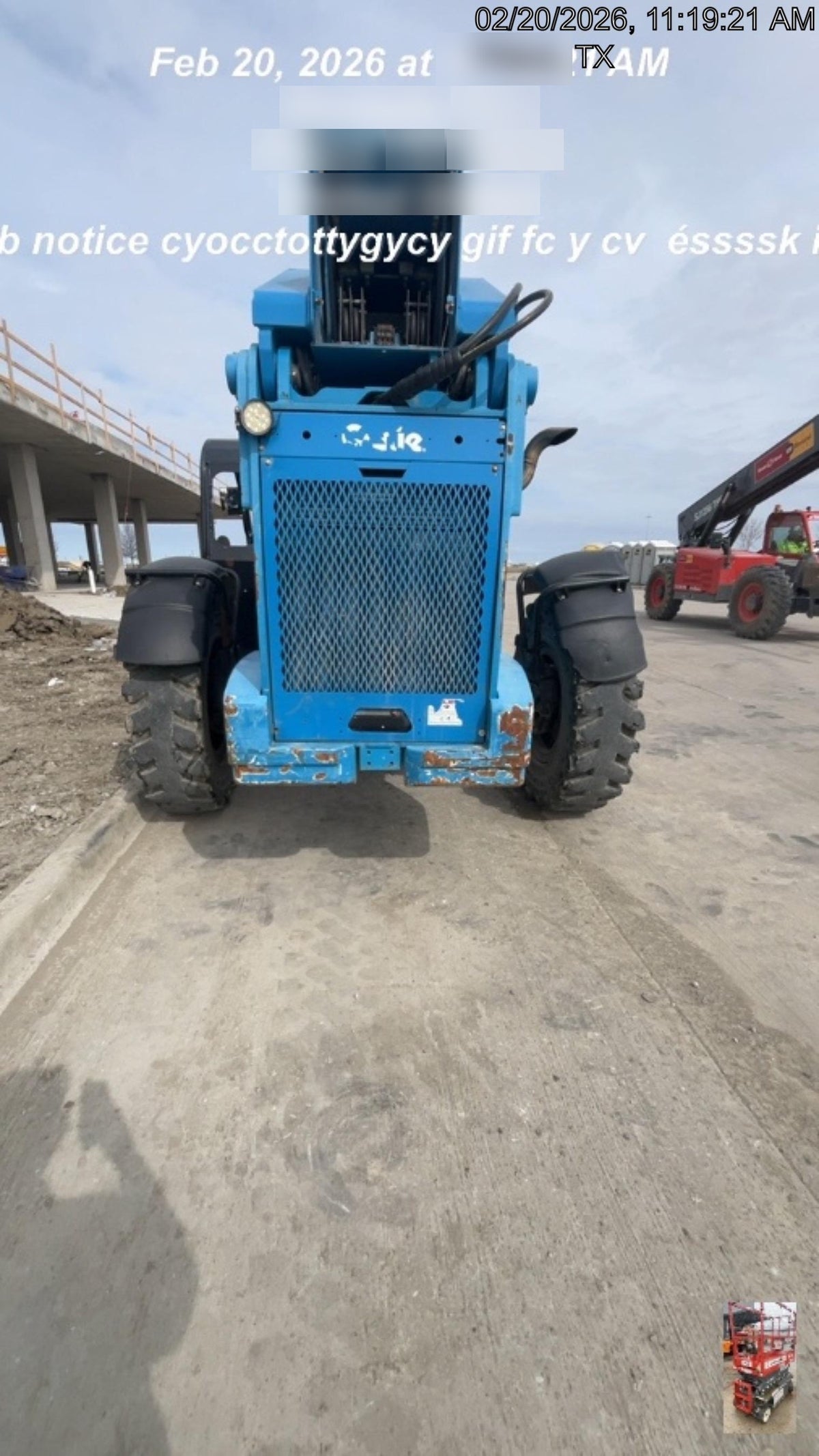 2017 Genie GTH-1056 Open Cab/Solid Tires