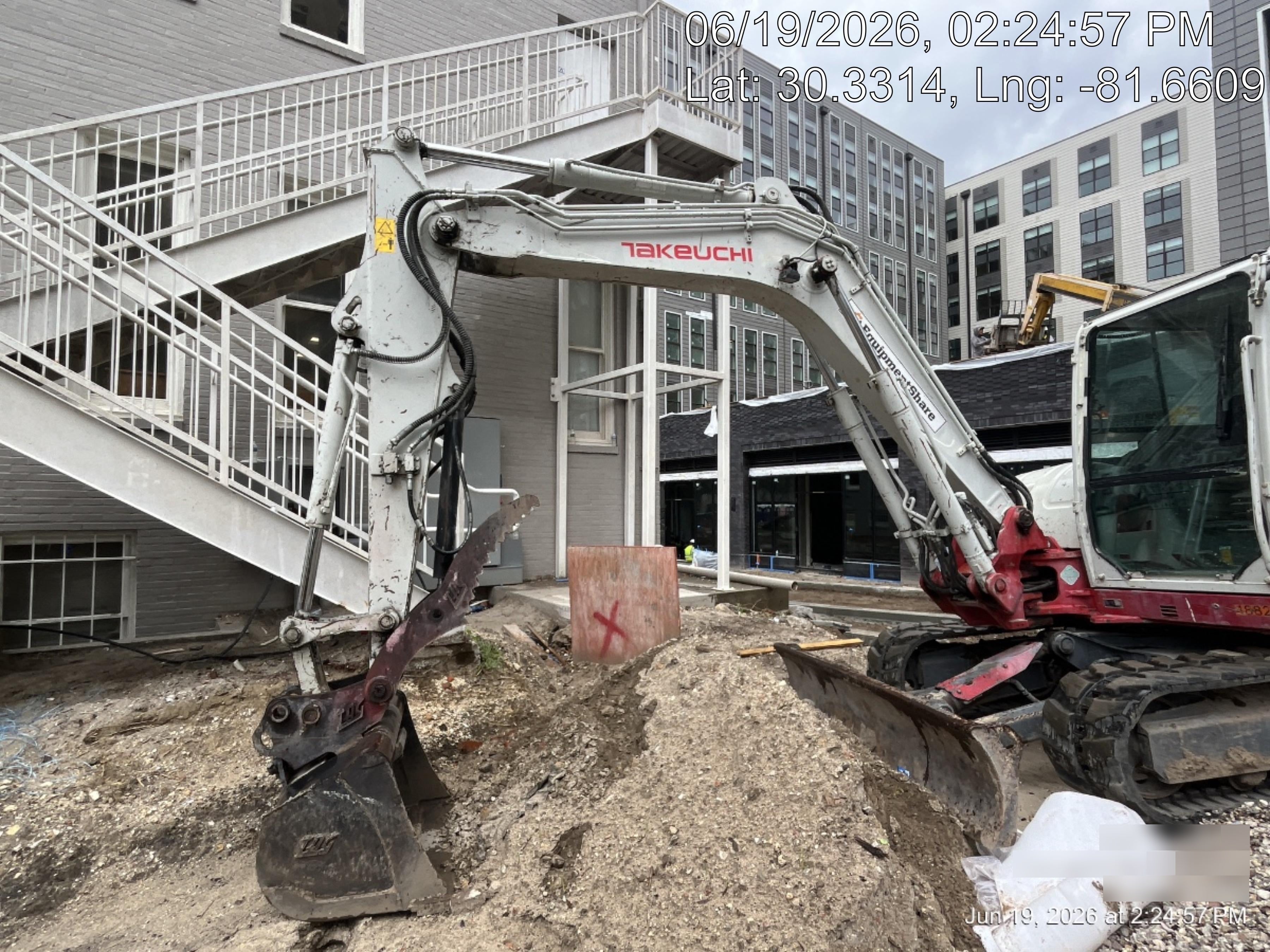 2019 Takeuchi TB290 Cab, AC, Rubber Tracks, Dozer Blade, Travel Alarm, Control Pattern Change Valve, Auxiliary Hydraulics w/18" Quick Coupler Bucket with teeth, 6.2 cu. ft. capacity/24" Quick Coupler Bucket with teeth, 8.6 cu. ft. capacity/36" Quick Coupler Bucket with teeth, 13.4 cu. ft. capacity, Quick Coupler, Hydraulic Thumb Installed