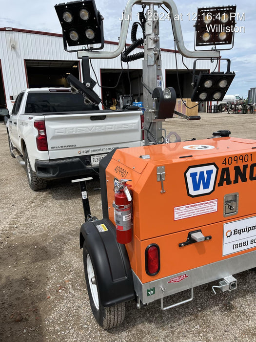 2024 Wanco WLTT-4MM4K Diesel, Deep Sea Controller, Shore Power Plug, Auto Start, (4) 350W LED Floodlights, 4kW Generator, 60 Gal Fuel Tank, 2" Ball, T3
