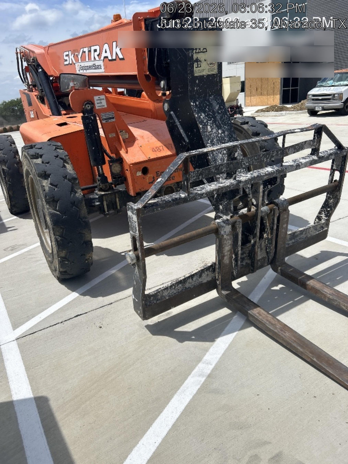 2019 Skytrak 6036 Canopy, Solid Tires, LED Work Lights, Beacon w/72" Carriage, 48" Pallet Forks