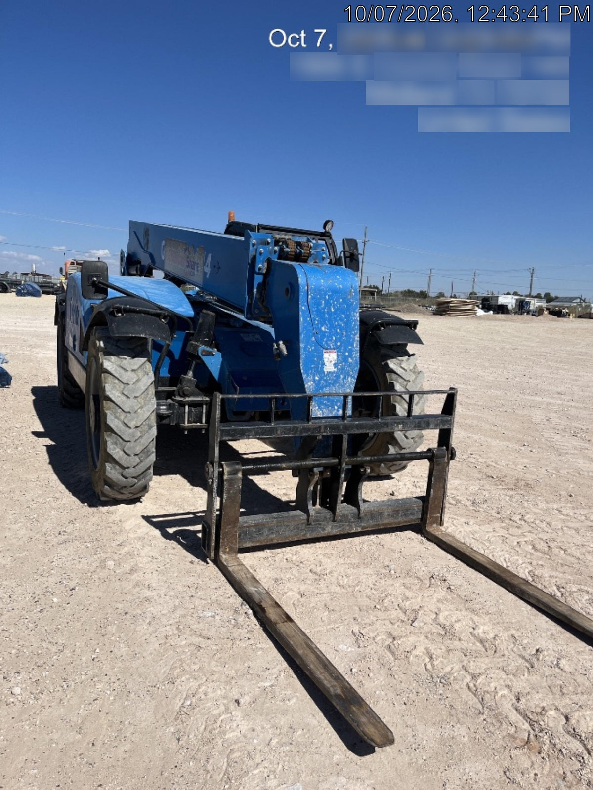 2018 Genie GTH-844 Genie GTH-844D w/Open ROPS, FF Tires, Work Light/Beacon, 60" Carriage and Forks