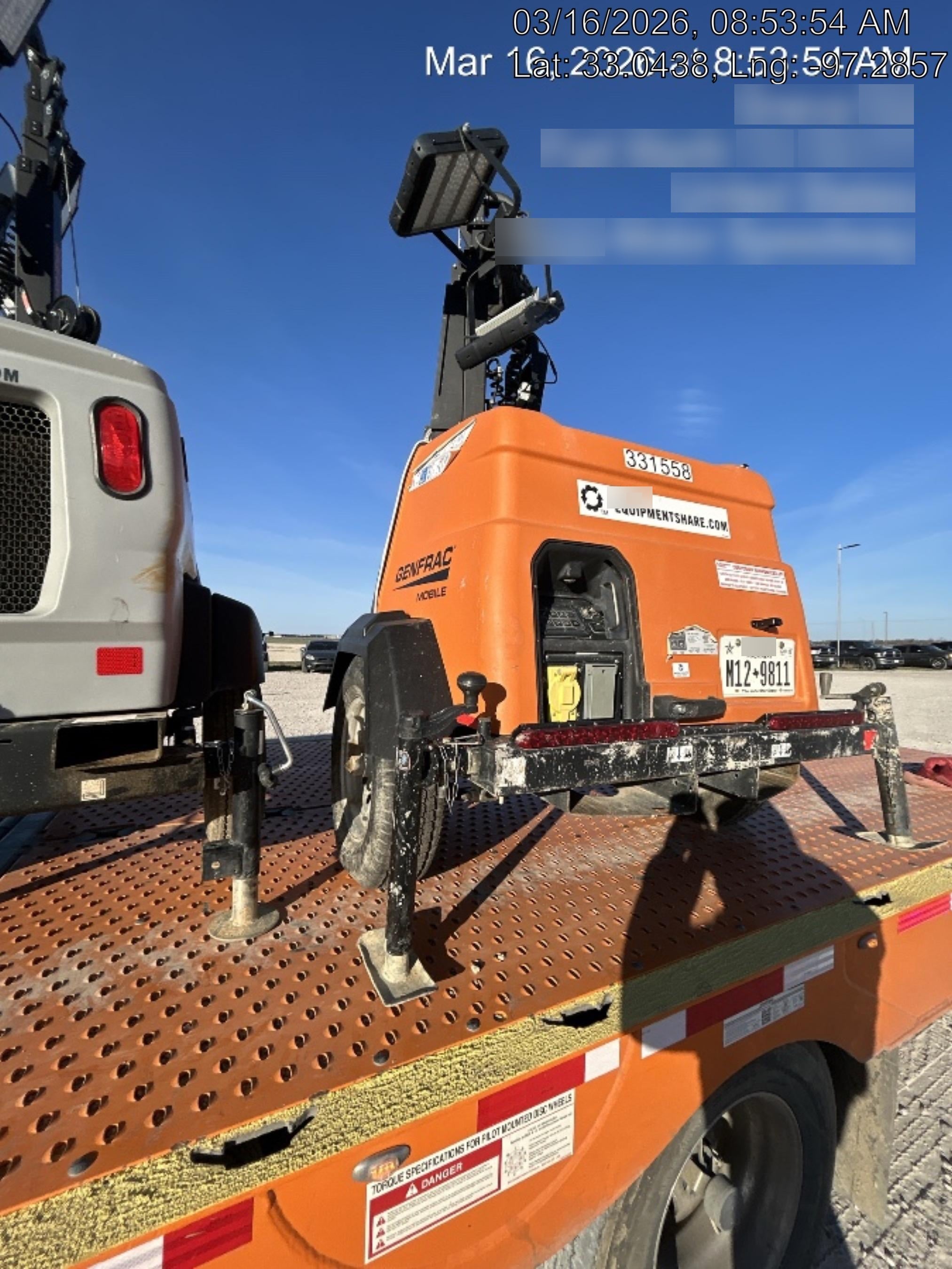 2023 Generac MLT2 Diesel, Flex Switch 120V Input, Powerzone Controller, (4) 320W LED Lights, 4kW Generator, 39.9 Gal Fuel Tank, 2" Ball, T3