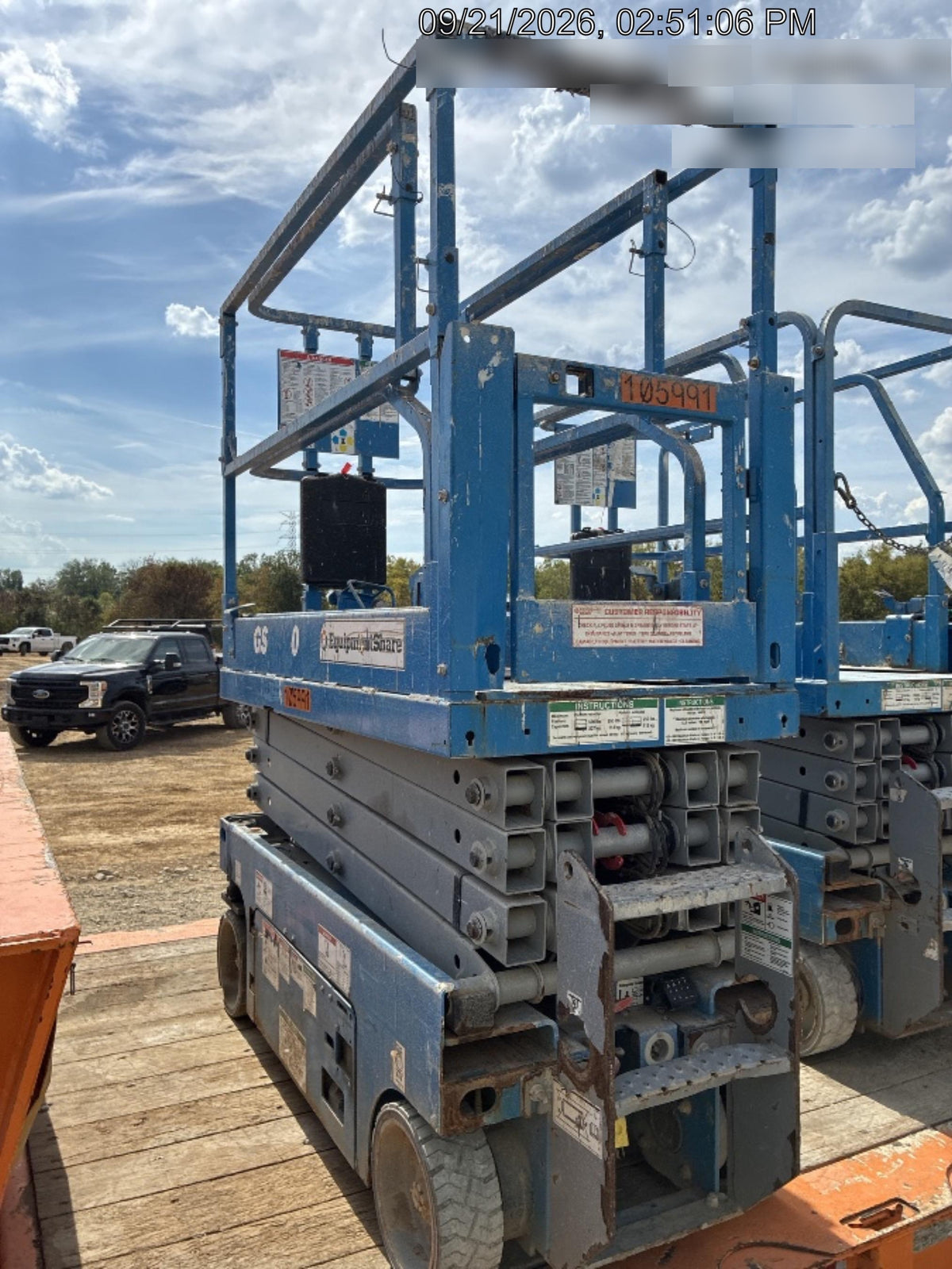 2020 Genie GS-1930 Solid Non Marking Tires, Beacon, Folding rails with half height swing gate