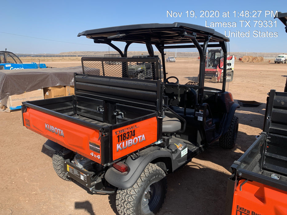 2020 Kubota RTV-X1140W-H Canopy, 4-Seater, Diesel, Windshield Acrylic Clear, LED Strobe, Backup Alarm