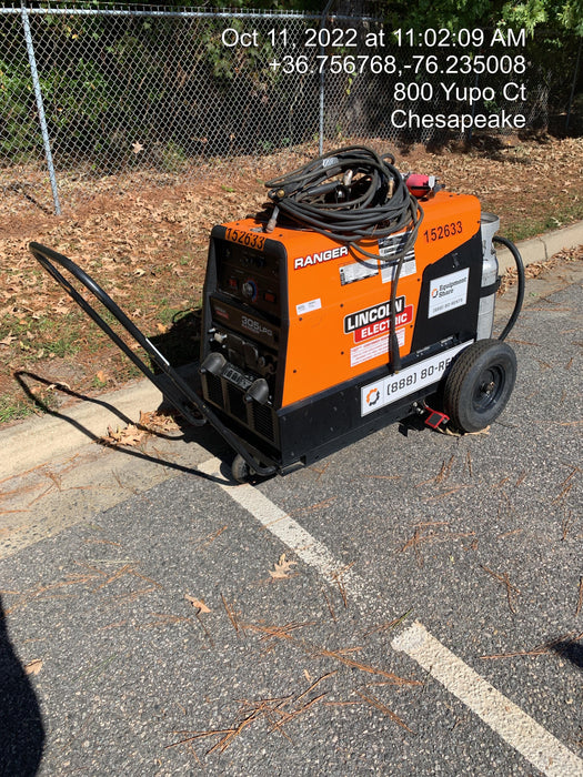 2021 Lincoln Electric Ranger 305 LPG LPG One-Pak (includes undercarriage, tank holder & tank strap) ORANGE