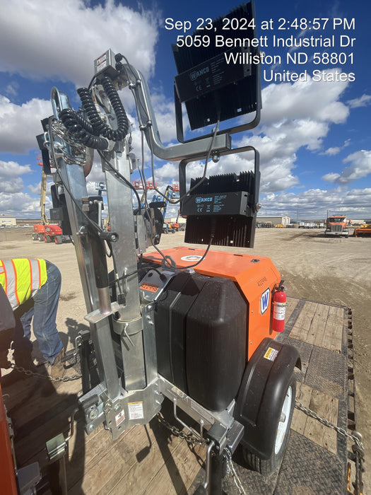 2024 Wanco WLTT-4MM4K Diesel, Deep Sea Controller, Shore Power Plug, Auto Start, (4) 350W LED Floodlights, 4kW Generator, 60 Gal Fuel Tank, 2" Ball, T3